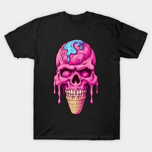 Skull ice cream cone - Happy Halloween T-Shirt